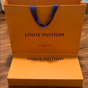Louis Vuitton box and bag